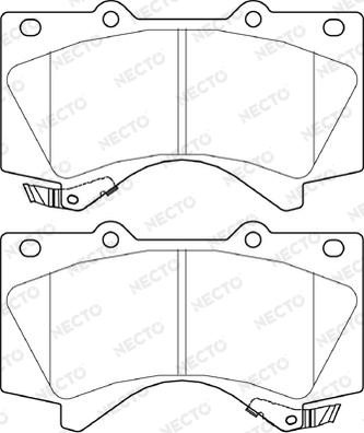 Necto FD7432A - Kit de plaquettes de frein, frein à disque cwaw.fr