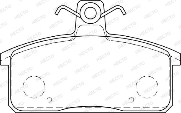 Necto FD7429A - Kit de plaquettes de frein, frein à disque cwaw.fr