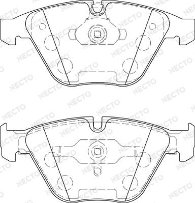 Necto FD7424A - Kit de plaquettes de frein, frein à disque cwaw.fr