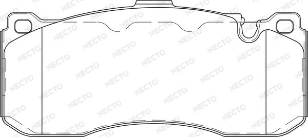 Necto FD7421A - Kit de plaquettes de frein, frein à disque cwaw.fr