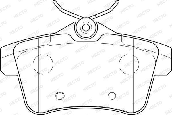 Necto FD7427A - Kit de plaquettes de frein, frein à disque cwaw.fr