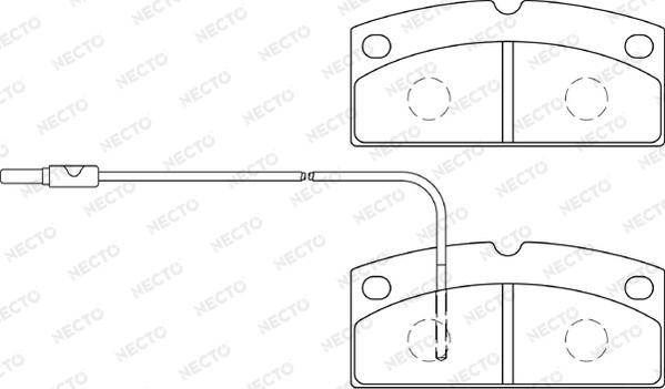 Necto FD7474A - Kit de plaquettes de frein, frein à disque cwaw.fr