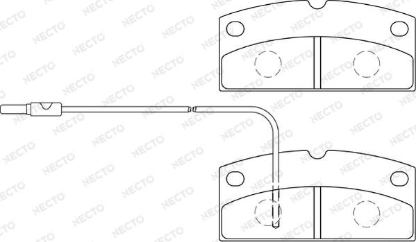 Necto FD7475A - Kit de plaquettes de frein, frein à disque cwaw.fr