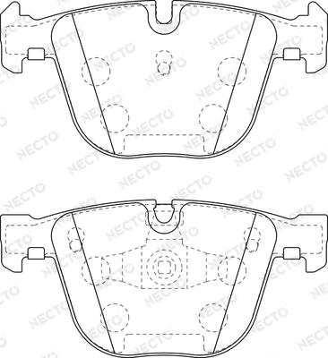 Necto FD7470A - Kit de plaquettes de frein, frein à disque cwaw.fr