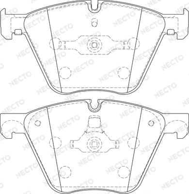 Necto FD7471A - Kit de plaquettes de frein, frein à disque cwaw.fr