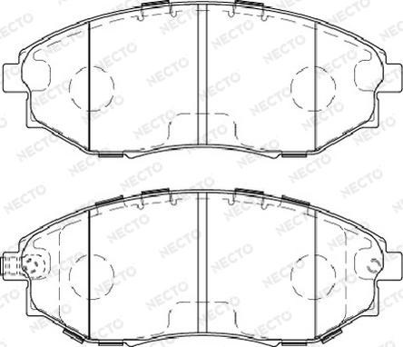 Necto FD7478A - Kit de plaquettes de frein, frein à disque cwaw.fr