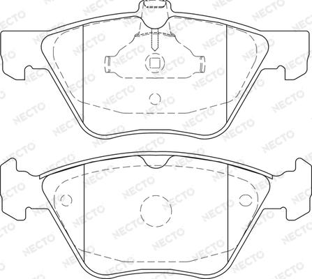 Necto FD7473A - Kit de plaquettes de frein, frein à disque cwaw.fr