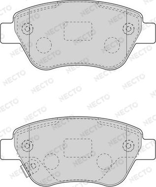 Necto FD7594A - Kit de plaquettes de frein, frein à disque cwaw.fr