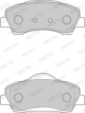 Necto FD7595A - Kit de plaquettes de frein, frein à disque cwaw.fr