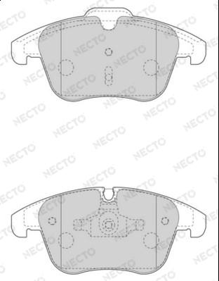 Necto FD7596A - Kit de plaquettes de frein, frein à disque cwaw.fr