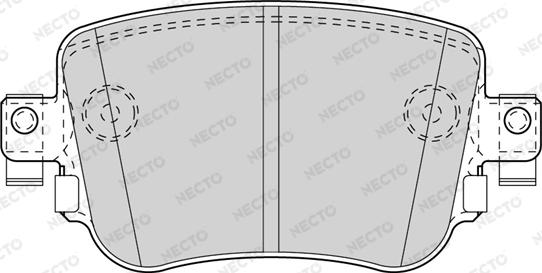 Necto FD7592A - Kit de plaquettes de frein, frein à disque cwaw.fr