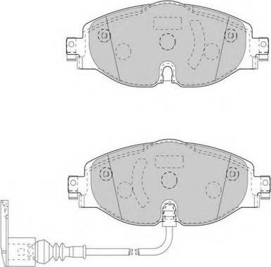 Necto FD7544A - Kit de plaquettes de frein, frein à disque cwaw.fr