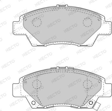 Necto FD7543A - Kit de plaquettes de frein, frein à disque cwaw.fr