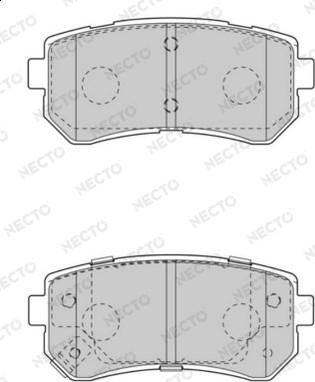 Necto FD7547A - Kit de plaquettes de frein, frein à disque cwaw.fr