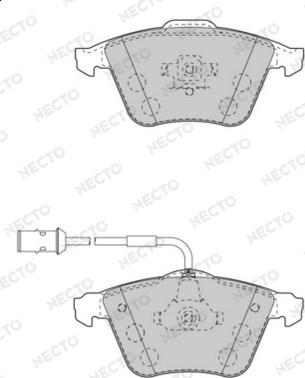 Necto FD7559A - Kit de plaquettes de frein, frein à disque cwaw.fr