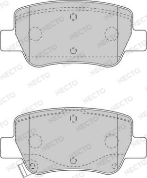 Necto FD7550A - Kit de plaquettes de frein, frein à disque cwaw.fr