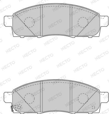 Necto FD7553V - Kit de plaquettes de frein, frein à disque cwaw.fr