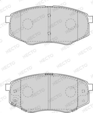 Necto FD7569A - Kit de plaquettes de frein, frein à disque cwaw.fr