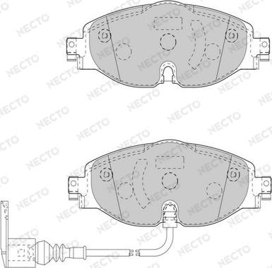 Necto FD7565A - Kit de plaquettes de frein, frein à disque cwaw.fr