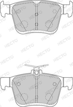 Necto FD7566A - Kit de plaquettes de frein, frein à disque cwaw.fr