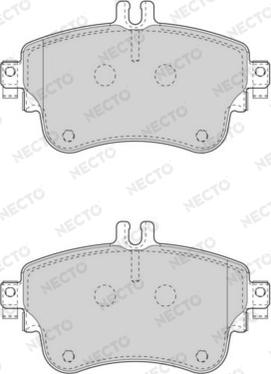 Necto FD7560A - Kit de plaquettes de frein, frein à disque cwaw.fr