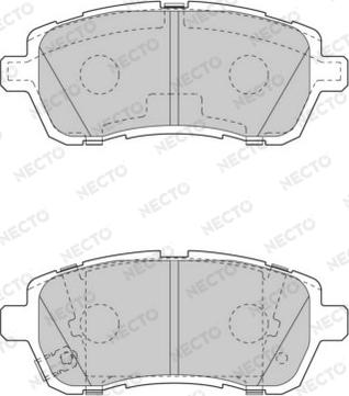 Necto FD7563A - Kit de plaquettes de frein, frein à disque cwaw.fr