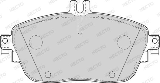 Necto FD7567A - Kit de plaquettes de frein, frein à disque cwaw.fr