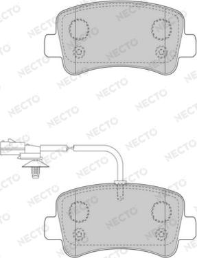 Necto FD7509V - Kit de plaquettes de frein, frein à disque cwaw.fr