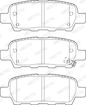 Necto FD7514A - Kit de plaquettes de frein, frein à disque cwaw.fr