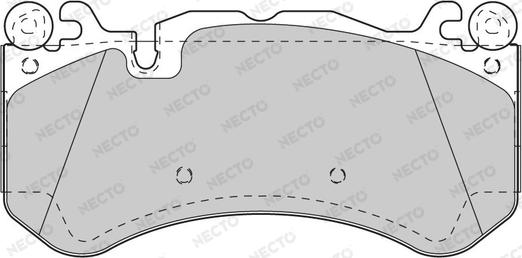 Necto FD7516A - Kit de plaquettes de frein, frein à disque cwaw.fr