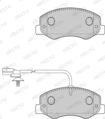 Necto FD7510V - Kit de plaquettes de frein, frein à disque cwaw.fr