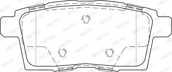 Necto FD7518A - Kit de plaquettes de frein, frein à disque cwaw.fr