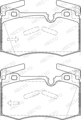 Necto FD7513A - Kit de plaquettes de frein, frein à disque cwaw.fr