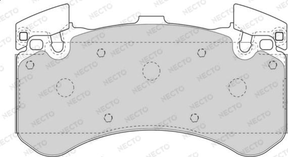 Necto FD7589A - Kit de plaquettes de frein, frein à disque cwaw.fr