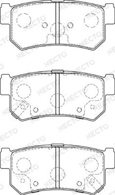 Necto FD7584A - Kit de plaquettes de frein, frein à disque cwaw.fr