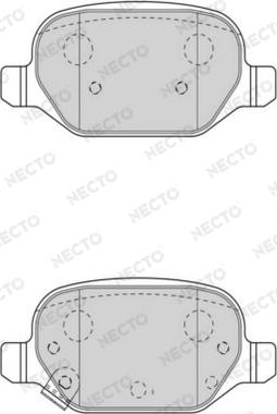 Necto FD7585A - Kit de plaquettes de frein, frein à disque cwaw.fr