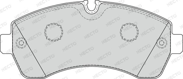 Necto FD7580V - Kit de plaquettes de frein, frein à disque cwaw.fr