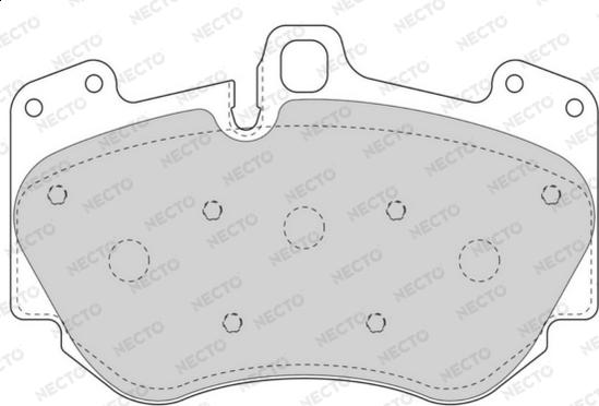 Necto FD7588A - Kit de plaquettes de frein, frein à disque cwaw.fr