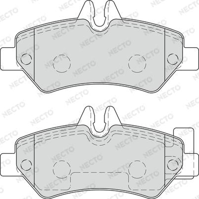 Necto FD7583V - Kit de plaquettes de frein, frein à disque cwaw.fr