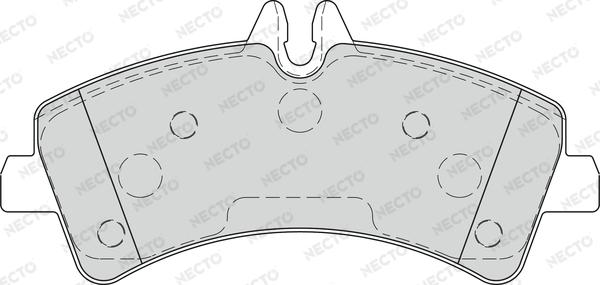 Necto FD7582V - Kit de plaquettes de frein, frein à disque cwaw.fr