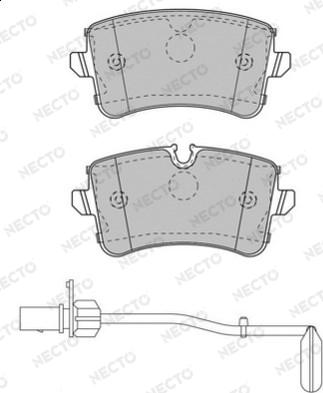 Necto FD7535A - Kit de plaquettes de frein, frein à disque cwaw.fr