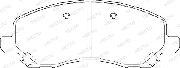 Necto FD7533A - Kit de plaquettes de frein, frein à disque cwaw.fr