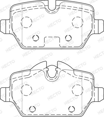 Necto FD7529A - Kit de plaquettes de frein, frein à disque cwaw.fr