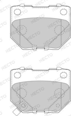 Necto FD7520A - Kit de plaquettes de frein, frein à disque cwaw.fr