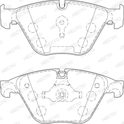 Necto FD7528A - Kit de plaquettes de frein, frein à disque cwaw.fr