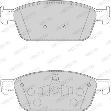 Necto FD7575A - Kit de plaquettes de frein, frein à disque cwaw.fr