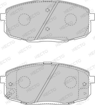 Necto FD7570A - Kit de plaquettes de frein, frein à disque cwaw.fr