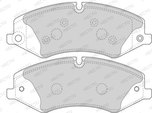 Necto FD7571A - Kit de plaquettes de frein, frein à disque cwaw.fr