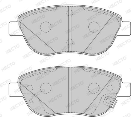 Necto FD7573A - Kit de plaquettes de frein, frein à disque cwaw.fr