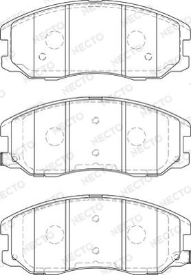 Necto FD7577A - Kit de plaquettes de frein, frein à disque cwaw.fr